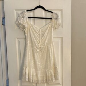 White Princess Polly Floral Dress